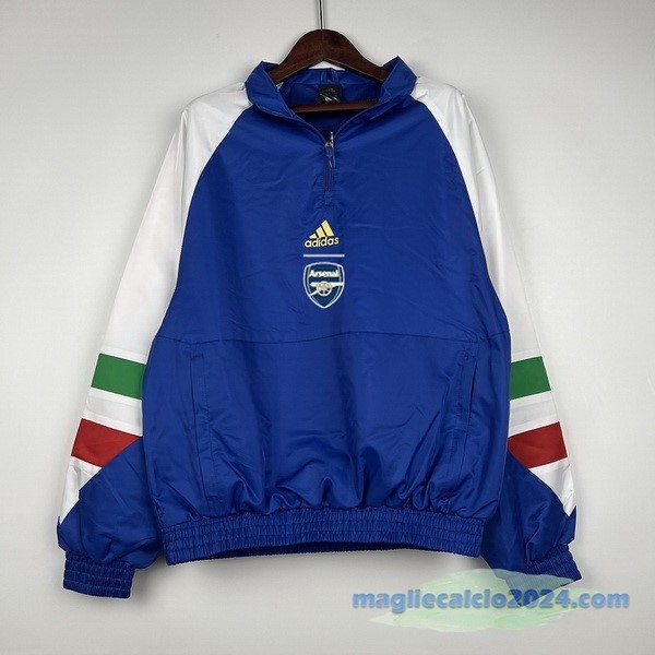 Giacca A vento Arsenal 2023 2024 Azul Bianco Poco Prezzo