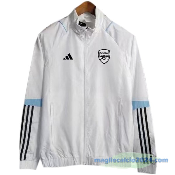 Giacca A vento Arsenal 2023 2024 Bianco Azul Poco Prezzo