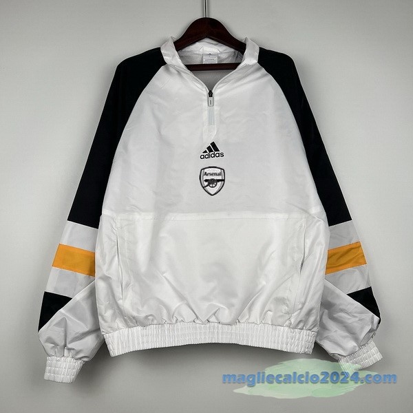 Giacca A vento Arsenal 2023 2024 Bianco II Nero Poco Prezzo