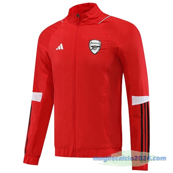 Giacca A vento Arsenal 2023 2024 Rosso Bianco Poco Prezzo