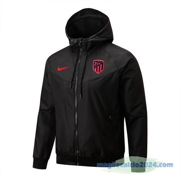 Giacca A vento Atlético Madrid 2022 2023 Nero Poco Prezzo