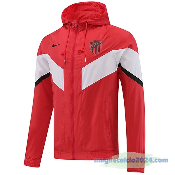 Giacca A vento Atlético Madrid 2022 2023 Rosso Bianco Poco Prezzo
