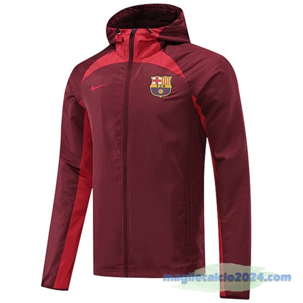 Giacca A vento Barcelona 2022 2023 Rosso Poco Prezzo