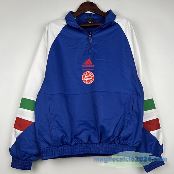 Giacca A vento Bayern Múnich 2023 2024 Azul Bianco Poco Prezzo
