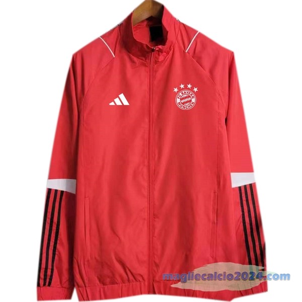 Giacca A vento Bayern Múnich 2023 2024 Rosso Poco Prezzo