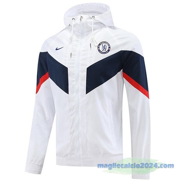 Giacca A vento Chelsea 2022 2023 Bianco Nero Poco Prezzo