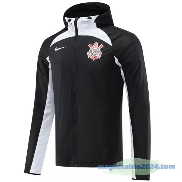 Giacca A vento Corinthians Paulista 2022 2023 Nero Poco Prezzo