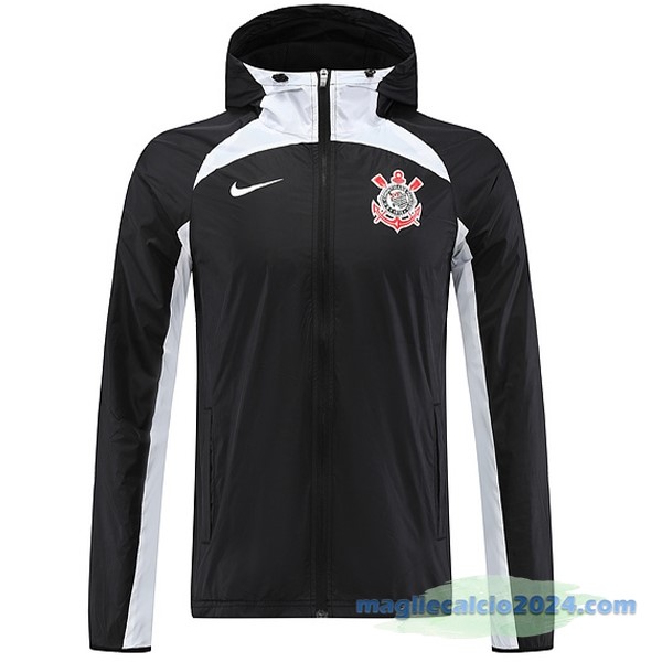Giacca A vento Corinthians Paulista 2022 2023 Nero Poco Prezzo