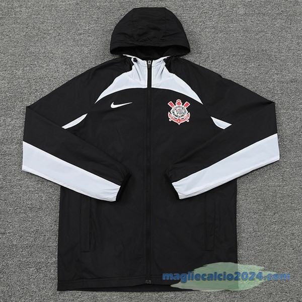 Giacca A vento Corinthians Paulista 2022 2023 Nero Poco Prezzo
