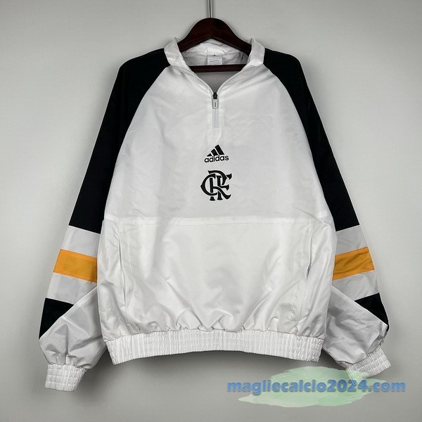 Giacca A vento Flamengo 2023 2024 Bianco Nero Giallo Poco Prezzo