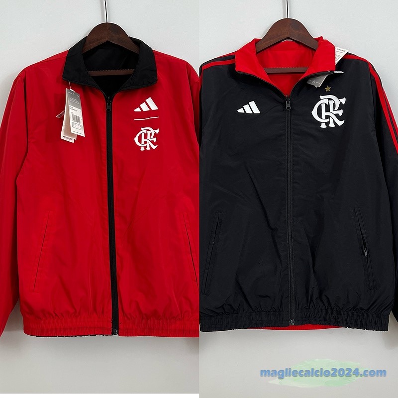 Giacca A vento Flamengo 2023 2024 Rosso I Nero Poco Prezzo