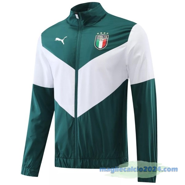 Giacca A vento Italia 2022 Verde Bianco Poco Prezzo