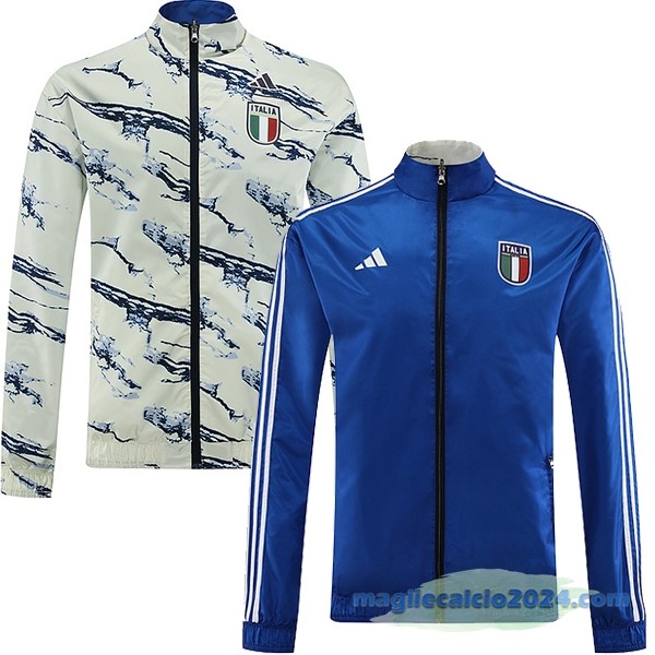 Giacca A vento Italia 2023 Azul II Bianco Poco Prezzo