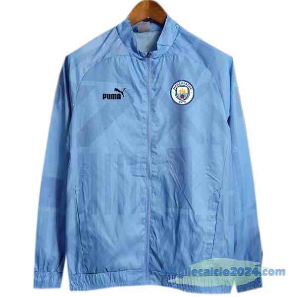 Giacca A vento Manchester City 2023 2024 Azul Luce Poco Prezzo