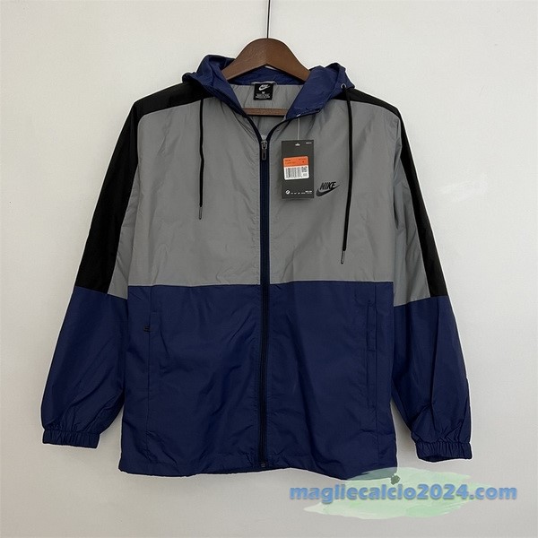 Giacca A vento Nike 2023 2024 Grigio Azul Poco Prezzo
