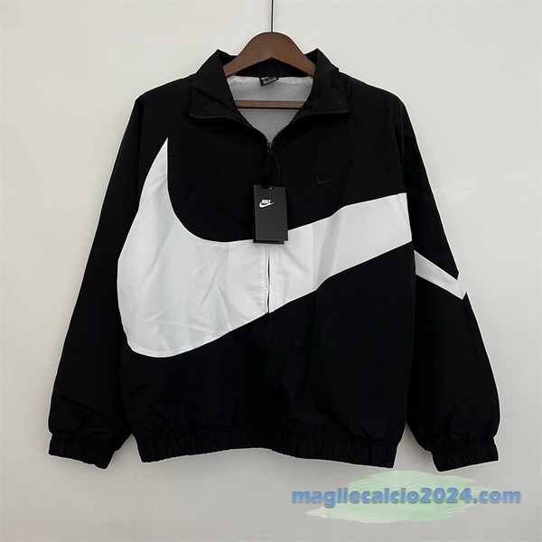 Giacca A vento Nike 2023 2024 Nero Bianco Poco Prezzo