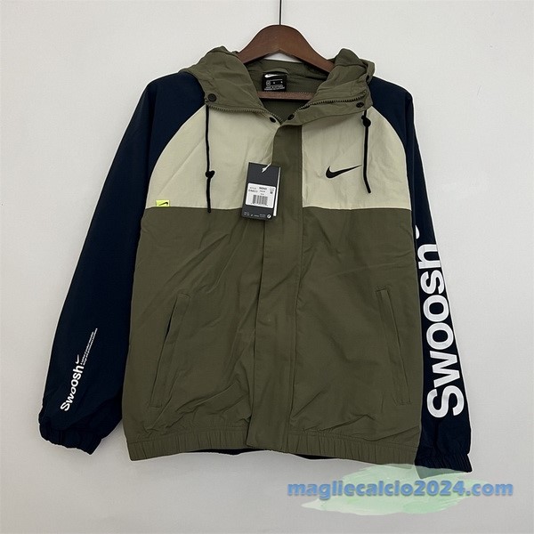 Giacca A vento Nike 2023 2024 Verde Azul Poco Prezzo