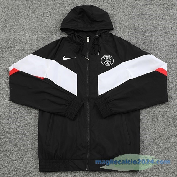 Giacca A vento Paris Saint Germain 2022 2023 Nero Bianco Poco Prezzo