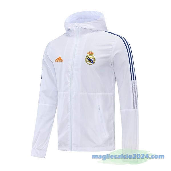 Giacca A vento Real Madrid 2022 2023 Bianco Azul Poco Prezzo