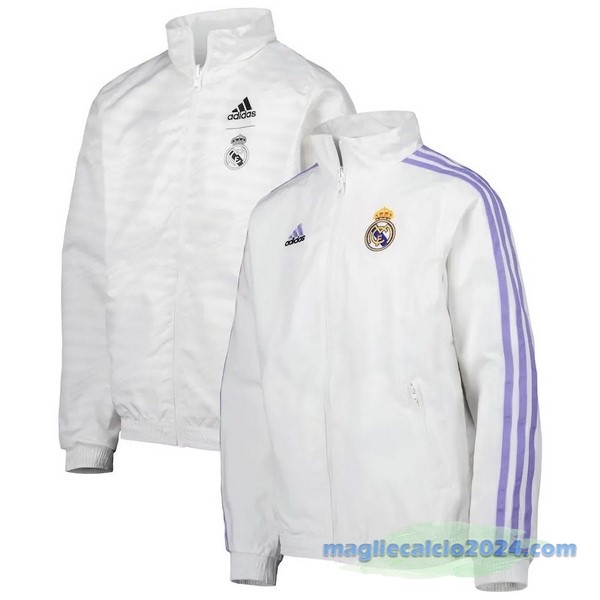 Giacca A vento Real Madrid 2023 2024 Bianco Poco Prezzo