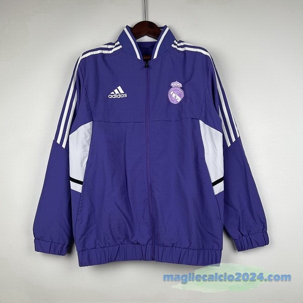 Giacca A vento Real Madrid 2023 2024 Purpureo Bianco Poco Prezzo