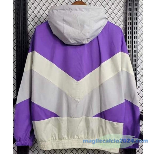 Giacca A vento Real Madrid 2023 2024 Purpureo Giallo Bianco Poco Prezzo