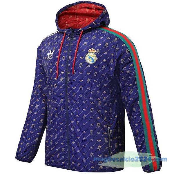Giacca A vento Real Madrid 2023 2024 Purpureo Rosso Poco Prezzo