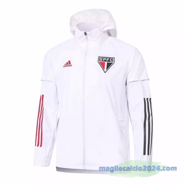 Giacca A vento São Paulo 2020 2021 Bianco Poco Prezzo