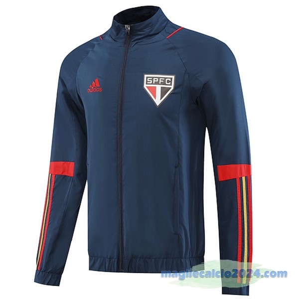 Giacca A vento São Paulo 2023 2024 Azul Navy Poco Prezzo