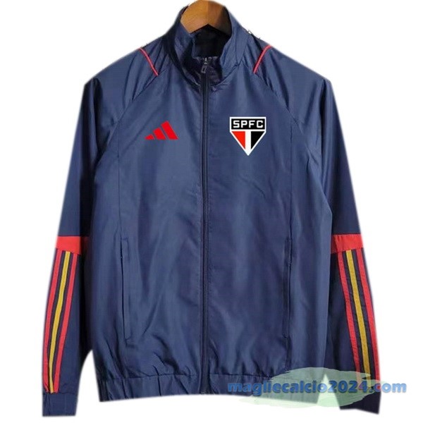 Giacca A vento São Paulo 2023 2024 Azul Navy Poco Prezzo