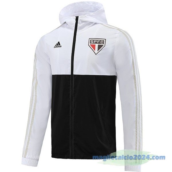 Giacca A vento São Paulo 2023 2024 Bianco Nero Poco Prezzo