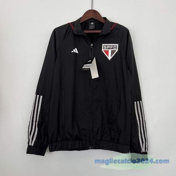 Giacca A vento São Paulo 2023 2024 Nero Poco Prezzo