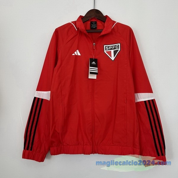 Giacca A vento São Paulo 2023 2024 Rosso Poco Prezzo