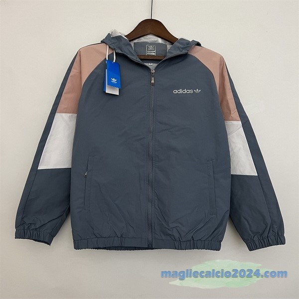 Giacca A vento adidas 2023 Grigio Rosa Poco Prezzo