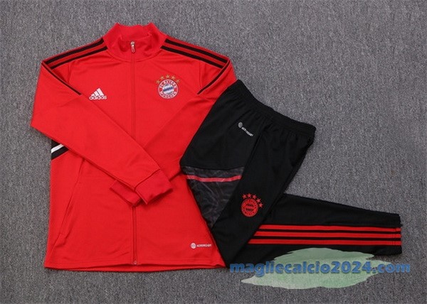 Giacca Bambino Bayern Múnich 2022 2023 Rosso I Nero Poco Prezzo