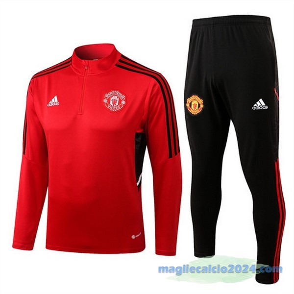 Giacca Bambino Manchester United 2022 2023 Rosso I Nero Poco Prezzo