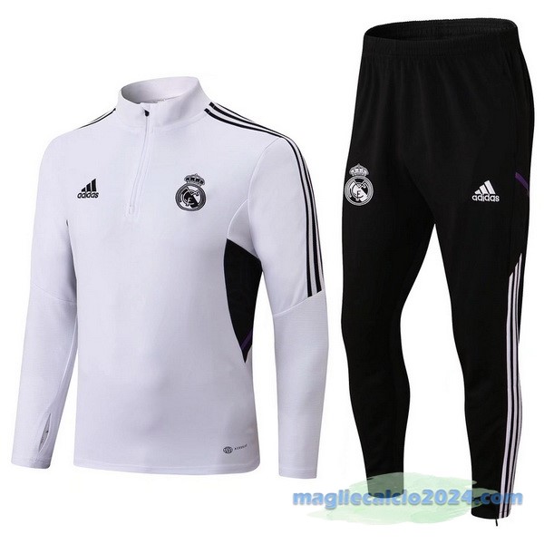 Giacca Bambino Real Madrid 2022 2023 Bianco II Nero Poco Prezzo