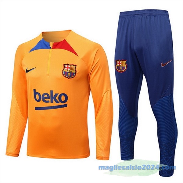 Giacca Barcelona 2022 2023 Arancione Azul Poco Prezzo