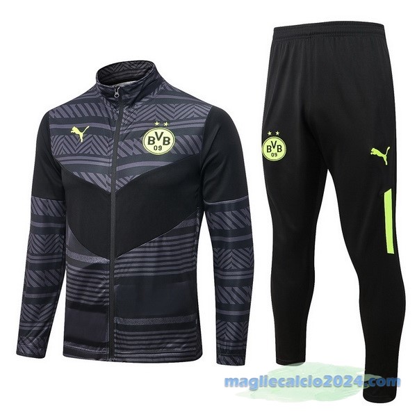 Giacca Borussia Dortmund 2022 2023 Nero Giallo Grigio Poco Prezzo