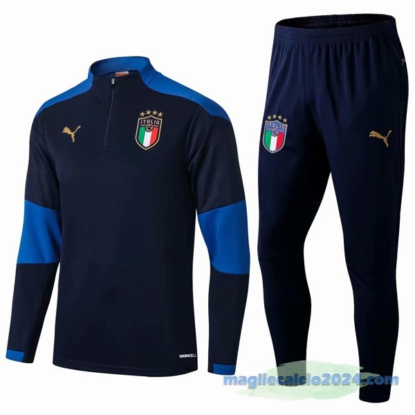 Giacca Italia 2021 Azul Navy Poco Prezzo