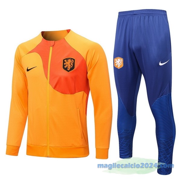 Giacca Paesi Bassi 2022 Arancione Azul Poco Prezzo