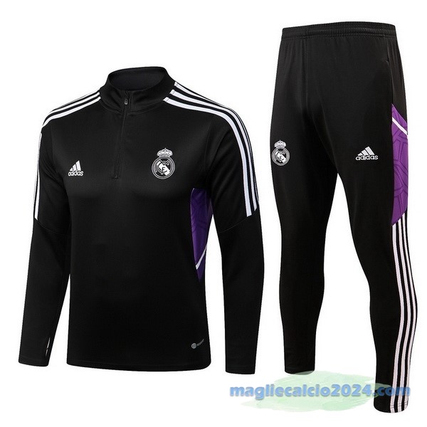 Giacca Real Madrid 2022 2023 Nero Purpureo Poco Prezzo