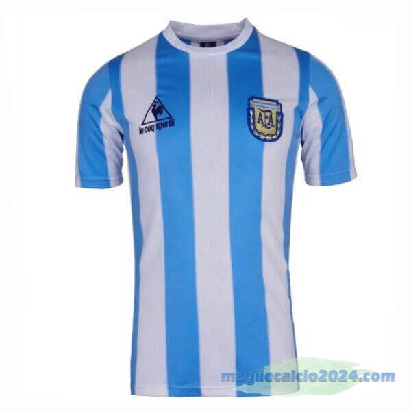 Maglia Argentina Retro 1986 Azul Poco Prezzo