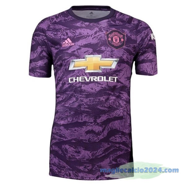 Maglia Portiere Manchester United 2019 2020 Purpureo Poco Prezzo