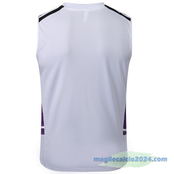 Maglia Senza Maniche Real Madrid 2022 2023 Bianco Nero Purpureo Poco Prezzo