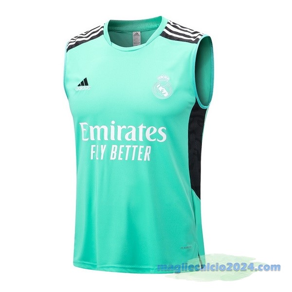 Maglia Senza Maniche Real Madrid 2022 2023 Verde Nero Poco Prezzo