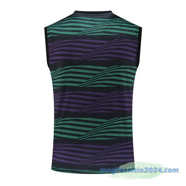 Maglia Senza Maniche Real Madrid 2023 2024 Purpureo I Verde Poco Prezzo