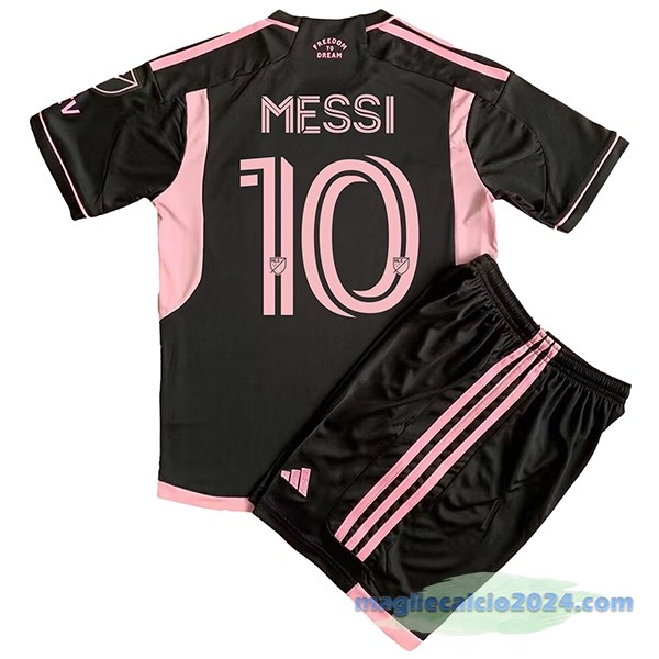 NO.10 Messi Seconda Conjunto De Uomo Inter Miami 2023 2024 Nero Poco Prezzo
