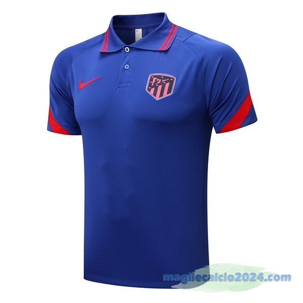 Polo Atlético Madrid 2022 2023 Azul Arancione Poco Prezzo