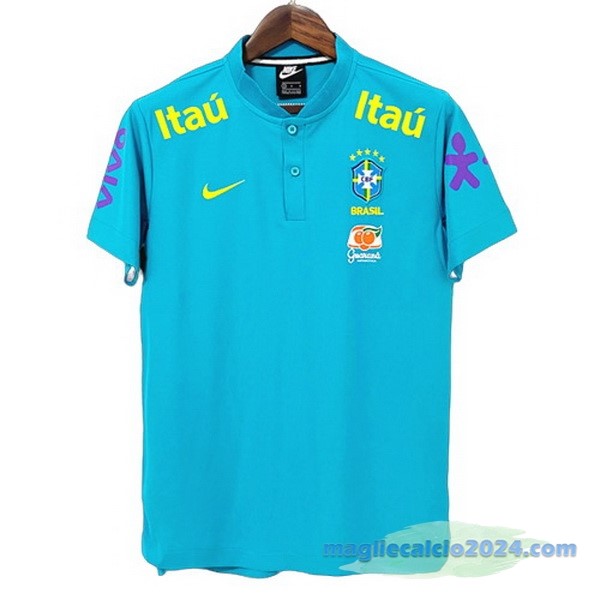 Polo Brasile 2021 Azul Poco Prezzo
